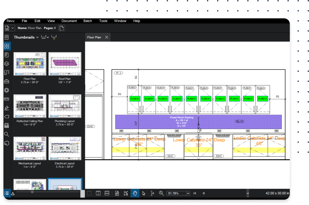 Quantity Surveys and Estimation custom tool sets in Revu software