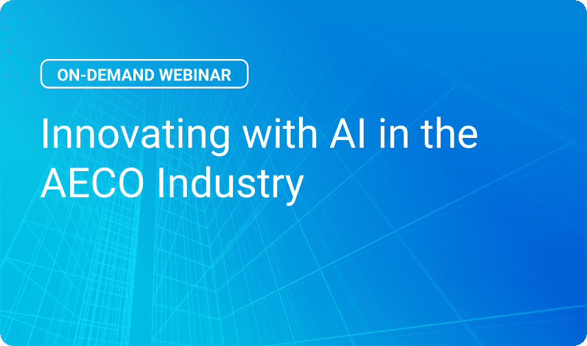 Innovating with AI in the AECO Industry