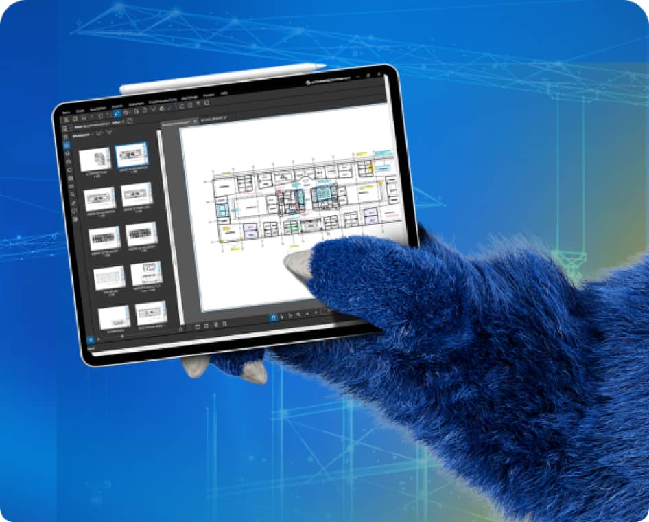 OrgaBeast Showing a tablet
