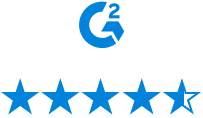 Logo von G2 und Bewertung der Bluebeam Software