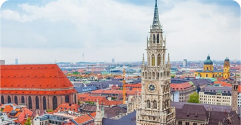 München Bluebeam-kontorplacering skyline