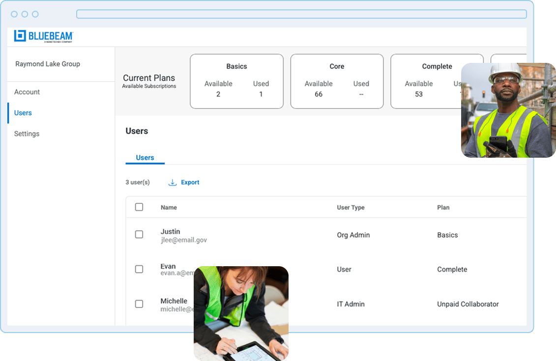 Screenshot of software