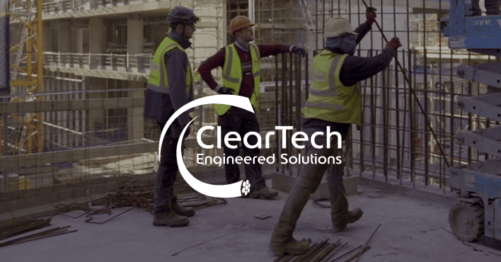 Bluebeamin asiakkaan ClearTech Engineered Solutionsin rakennustyömaa