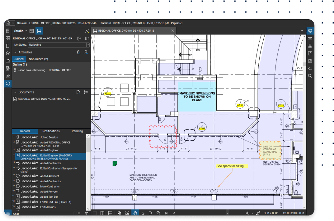 finalisation et remise de projet dans une session Bluebeam Revu Studio