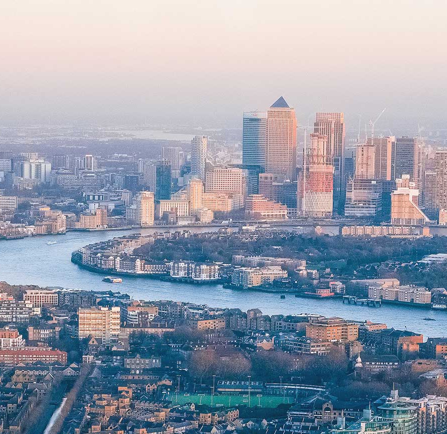 London aerial view