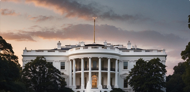 The White House facade