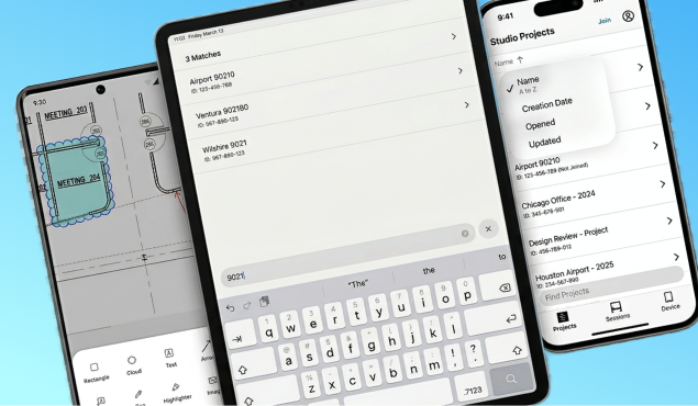 Mobile phones and tablets side-by-side