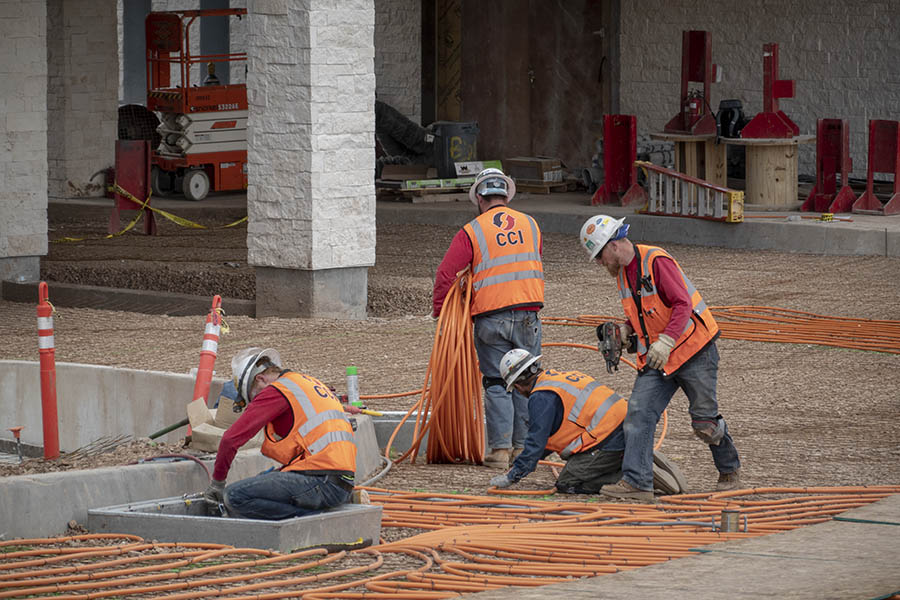 construction workers on job site