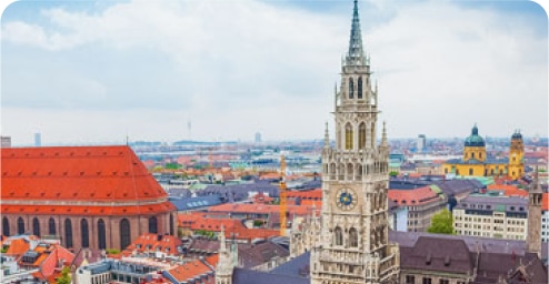 Munich Bluebeam office location skyline