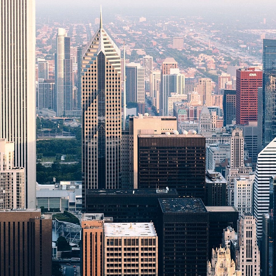 Chicago aerial view