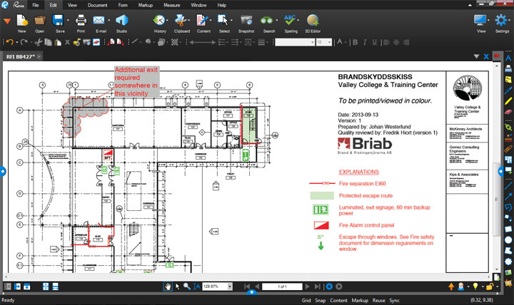 digital construction blueprint