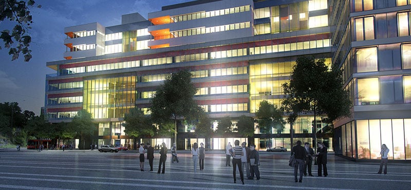 rendering of office building