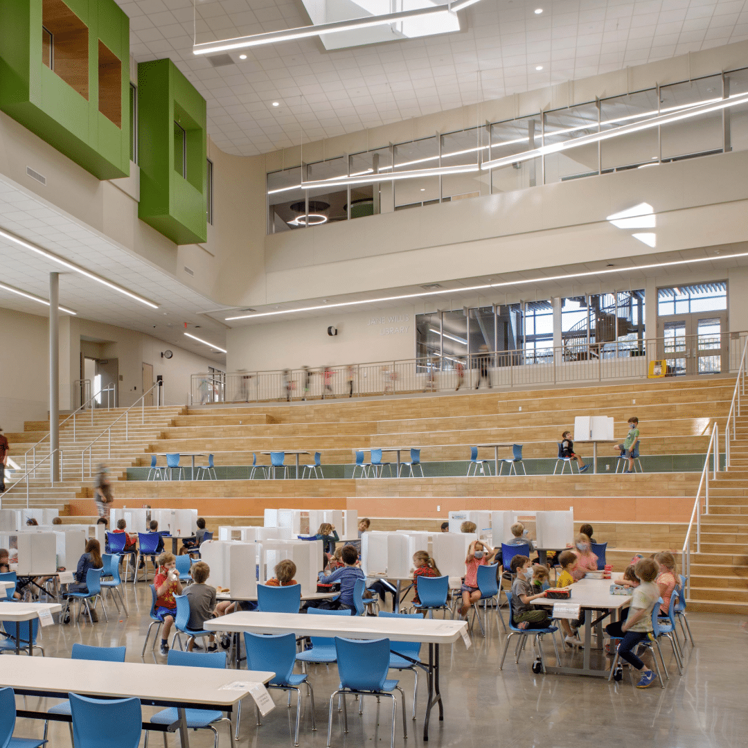 A look inside Doss Elementary School, one of the facilities built as part of Austin Independent School District’s 2017 bond program.