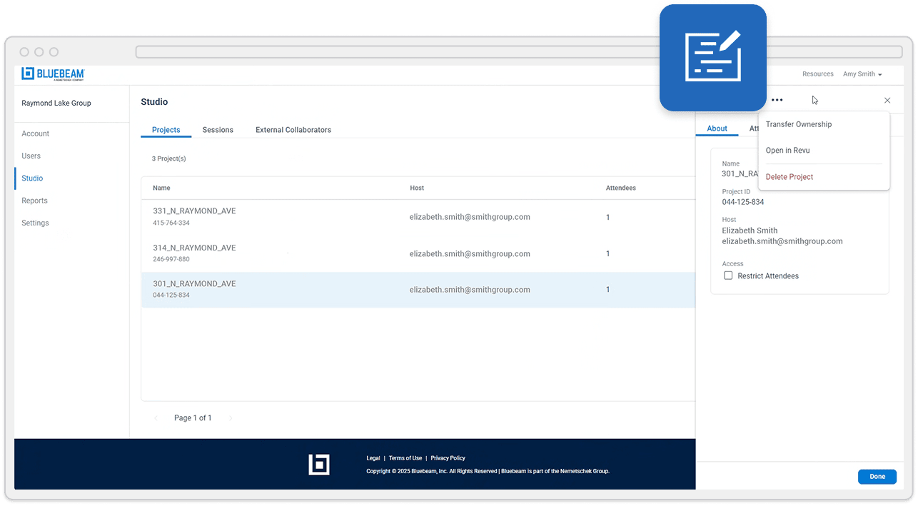 Screenshot of software