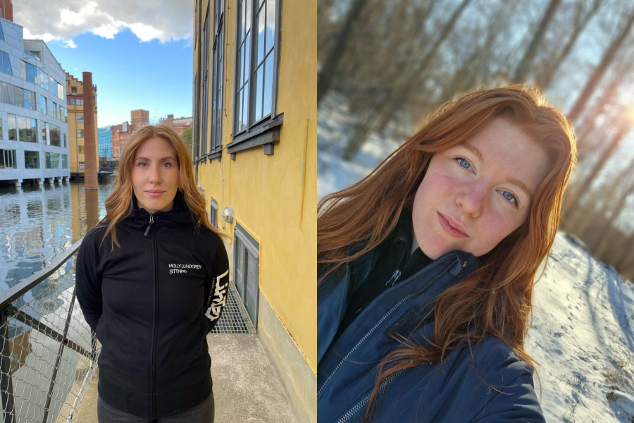 De tidigare studenterna vid Linköpings universitet Sofia Jansson (till vänster) och Molly Lundgren