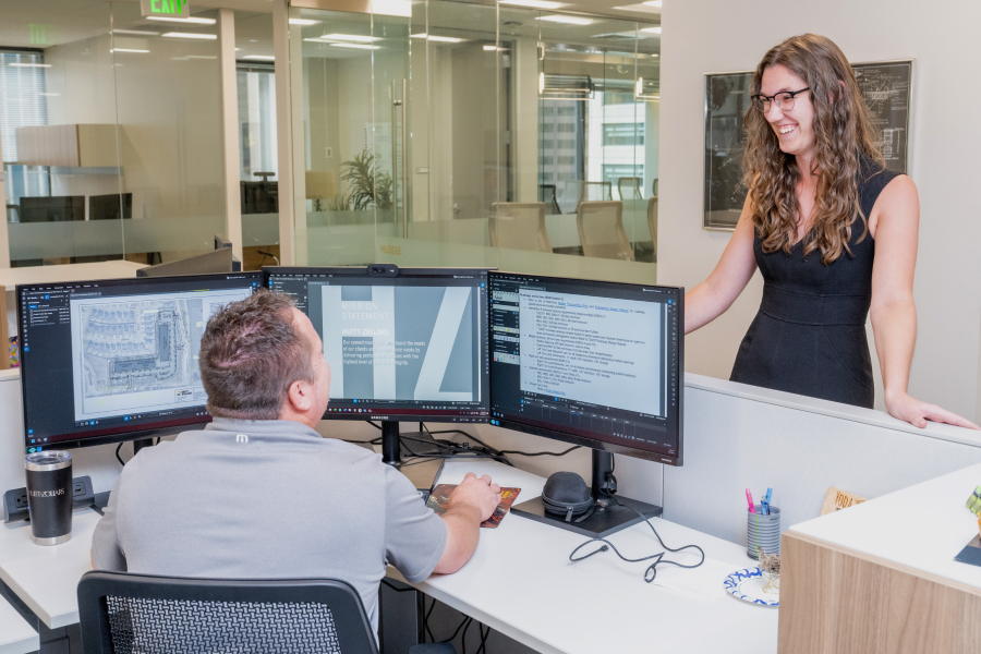 Quality review and verification taking place in Bluebeam with real-time collaboration.